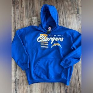 NFL Hoodie Los Angeles Chargers Men’s Large Blue Yellow NEW! Sweatshirt